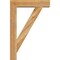 Ekena Millwork Traditional Block Rough Sawn Bracket w/ Offset Brace, Western Red Cedar, 6"W x 24"D x 36"H BKT0604X24X36TRA05RWR - alternate 2